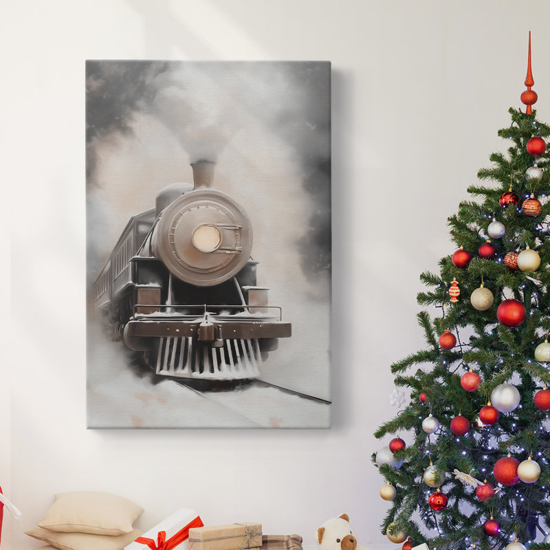 Art des Fêtes de Noël - Toile tendue avec châssis - Série 2-CDIX, H 18 po x l 12 po
