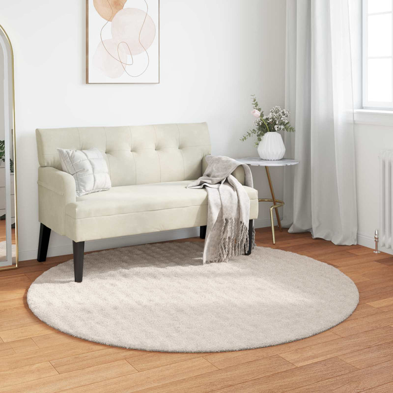 Modern Indoor Rug, Round 200 cm, Beige