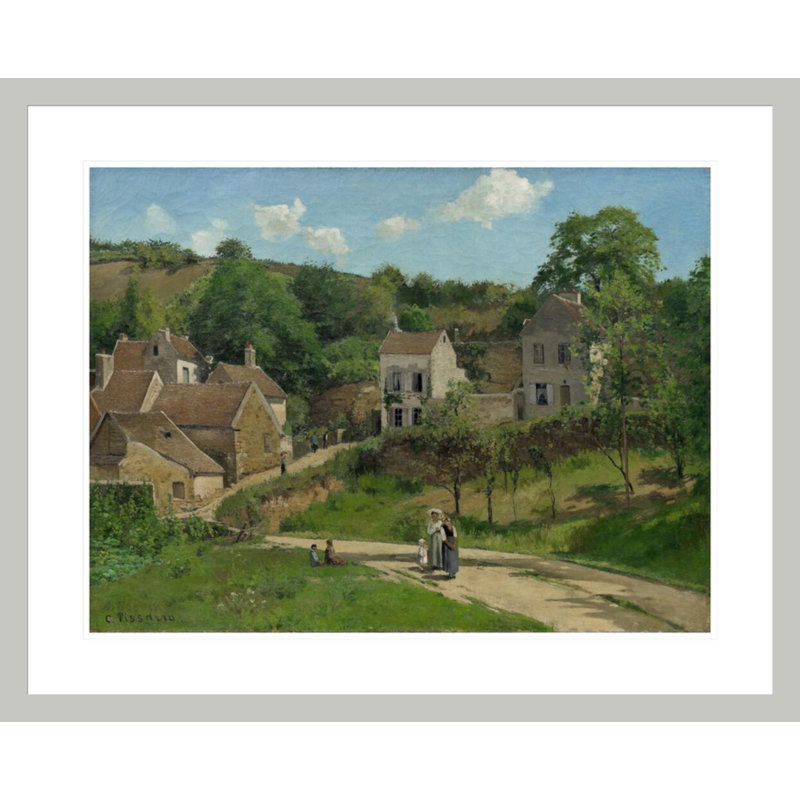 «The Hermitage at Pontoise» par Camille Pissarro, impression giclée sur cadre, 23.5" H x 29.2" W