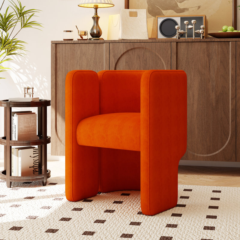 Fauteuil Beall, Orange