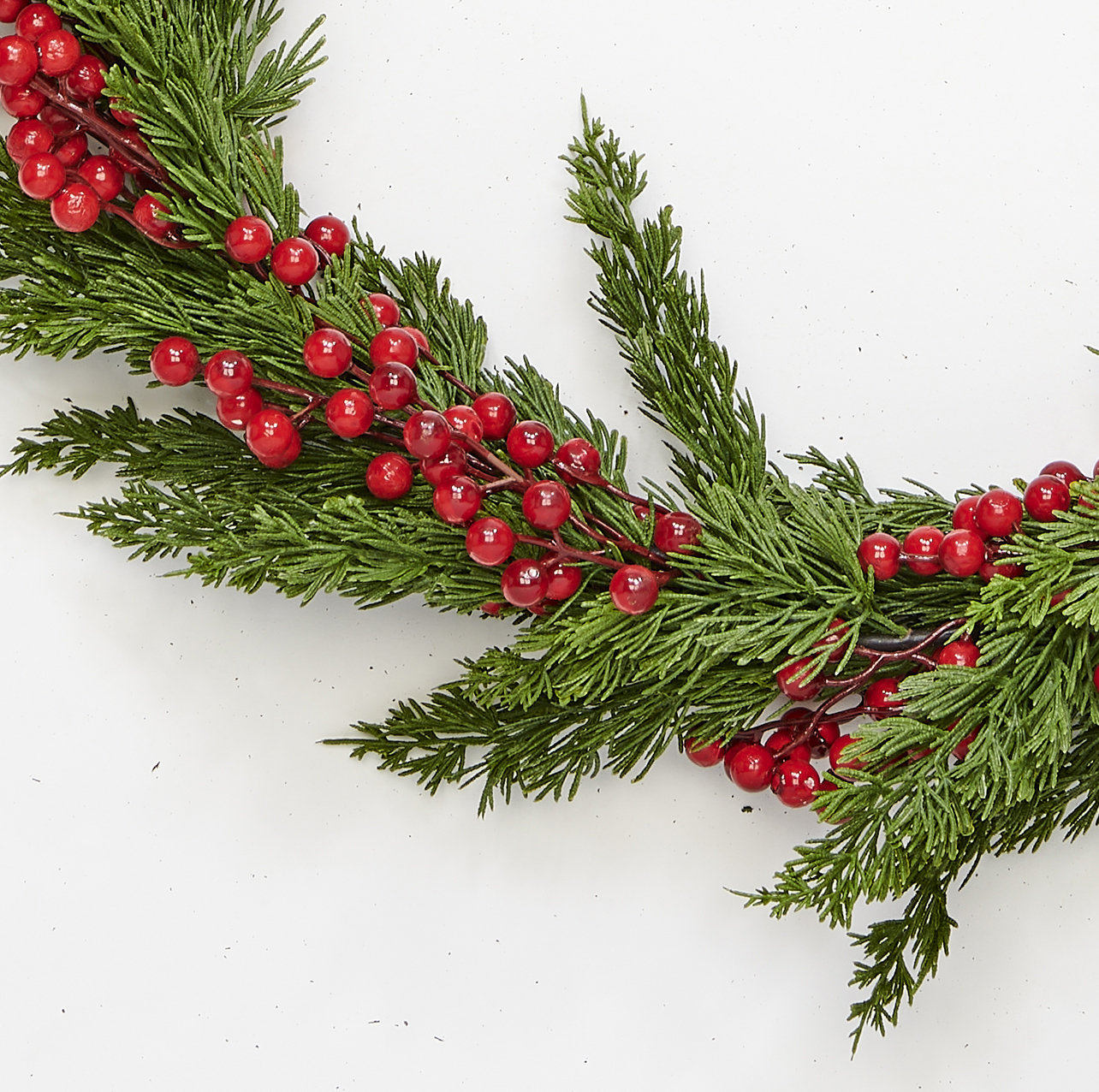 65" Berry Cypress Christmas Garland