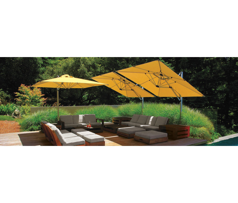 Sirius 117'' W Sunbrella® Cantilever Umbrella, Ginkgo