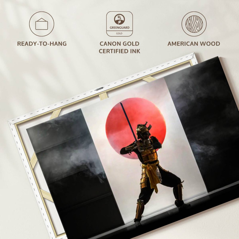 Leisha Samurai Fighting Stance, 34" H x 51" W