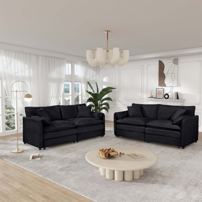 Ensemble de canapé surdimensionné exquis pour le salon, offrant un confort inégalé, un style contemporain et une détente sans fin