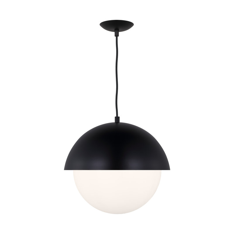 Grand luminaire suspendu 1 lumière Hyde, Nuit noire