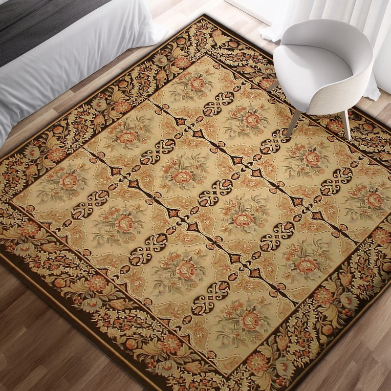 Wool Oriental Area Rug, Square 14'