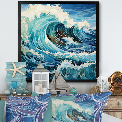 Coastal Waves Of Wonder VII - Nautical & Beach Wall Decor