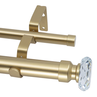 Erricka Adjustable Double Curtain Rod
