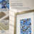 Corradina Blue Seashell Mosaic Wall Art Panel Set with Champagne Frame - Handcrafted 2 Piece Vertical Coastal Decor 17.75" x 8.75"