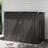 6 Ft. W X 3 Ft. D Galvanized Steel Horizontal Garage Shed