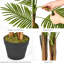 130cm Faux Palm Tree in Wood Planter