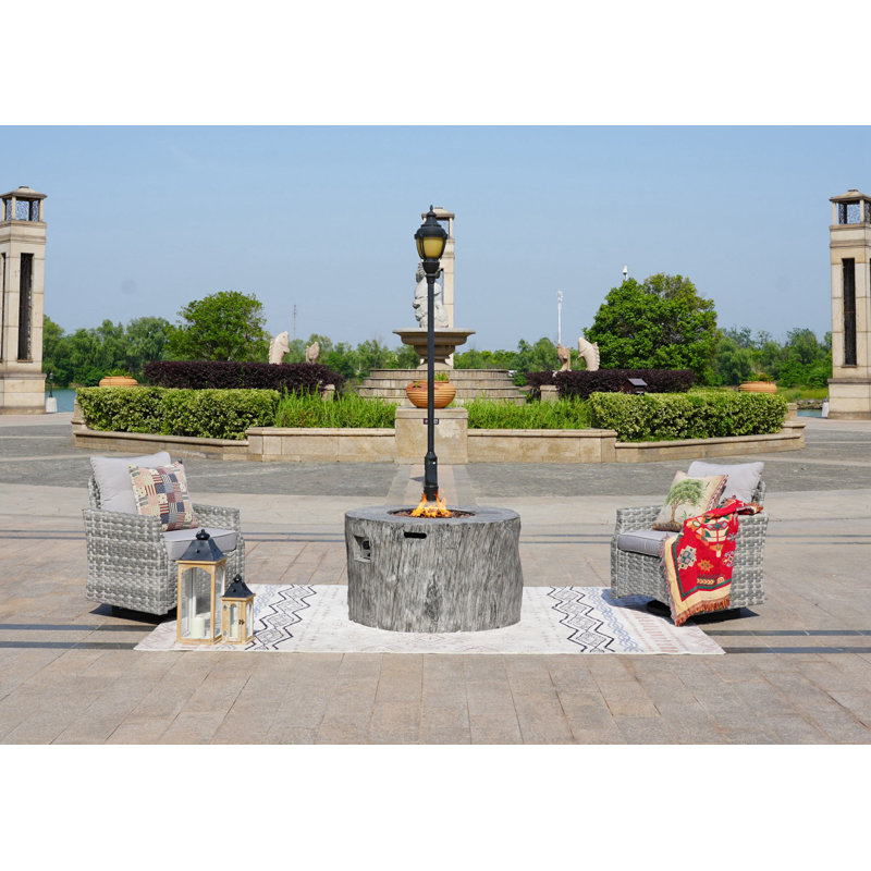 Amun Wicker 2 - Person Patio Conversation Set with Cushions