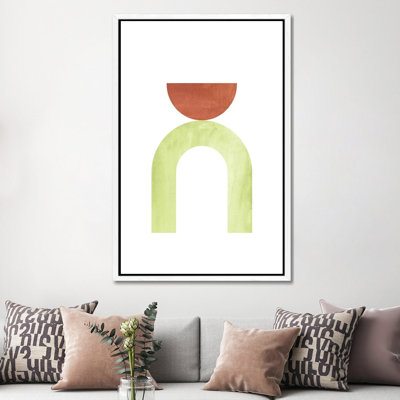 Mid Century Modern Shapes by Whales Way - Painting on Canvas