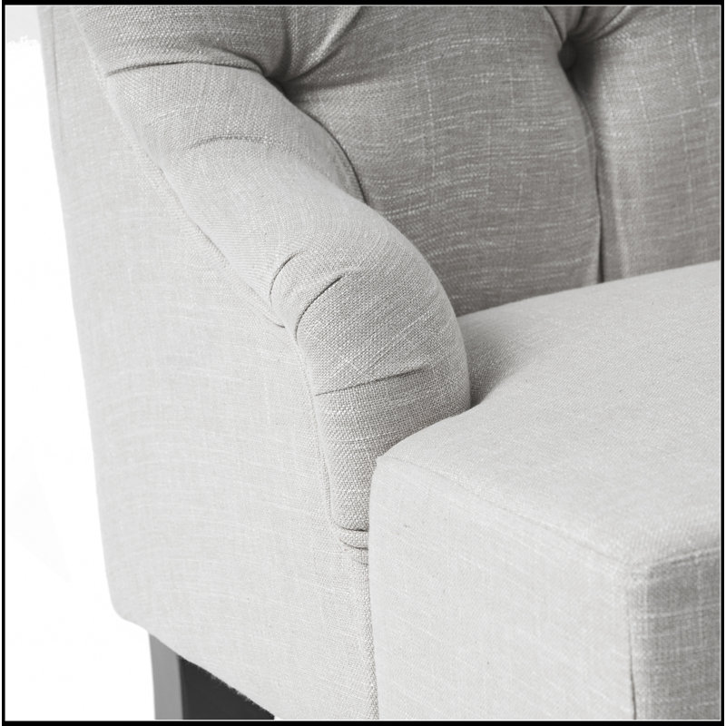 Nicole Kd Settee, Light Gray