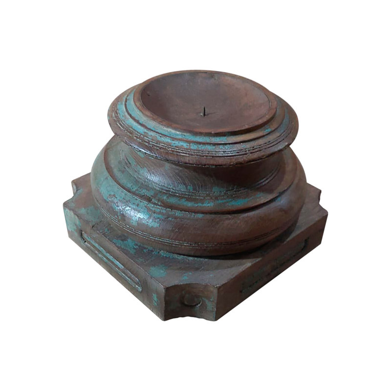 Carnot Solid Wood Tabletop Tealight Holder