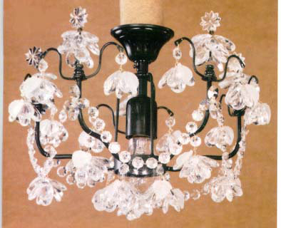 Croley Flush Mount, Dark Red