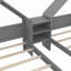 Lit plateforme simple double avec table de chevet intégrée-2081422550