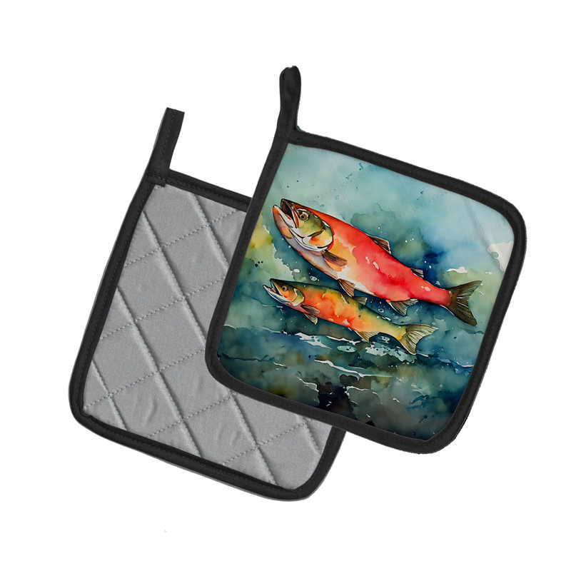 Caroline's Treasures Nautical Collection Polyester Potholder Set