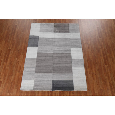 Contemporary Gabbeh Oriental Area Rug 6x8