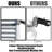 8X4x1 Ft Galvanized Raised Garden Bed - Outdoor Planting Box. Spacious For Gardening Veggies. Steel Design. Open-Ended Base Enhanced Plant Growth. Strong Support Bars Stability. Thickened Element .
