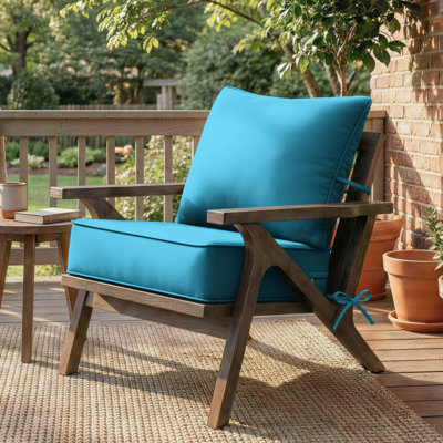 Wynee 24"W X 24"D Outdoor Cushions 6.5'' Deep Seating Cushion Set Indoor and Outdoor Seat / Back Cushion, Only Cushions