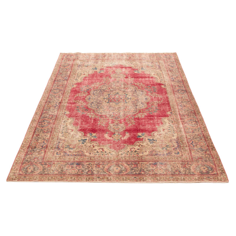Tapis rouge unique de conception unique 6 pi 5 po x 9 pi 2 po Antalya