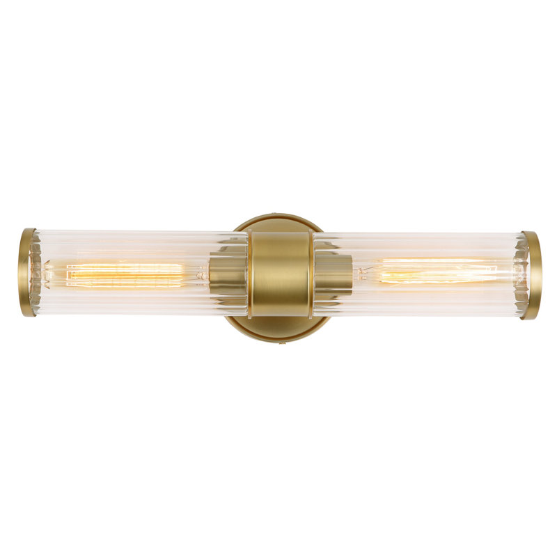 Madelyn 2 - Light Dimmable Bath Sconce, Satin Brass