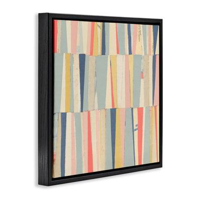 «Pastel Shapes Collage Floater», art mural sur toile par Pippin Schupbach