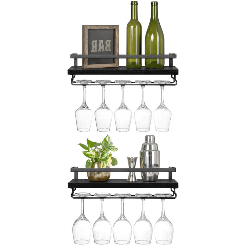 Alfhard Floor Wine Bottle Rack, Black
