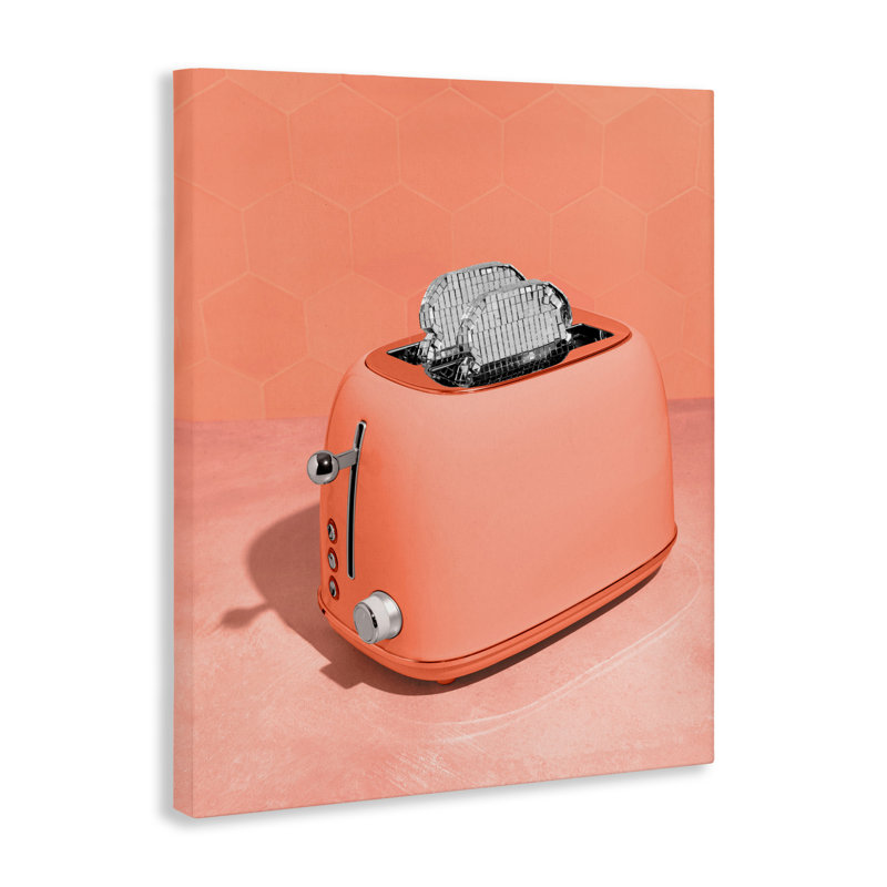 Disco Toast sur toile orange, design par Lish Creative, 30 x 24