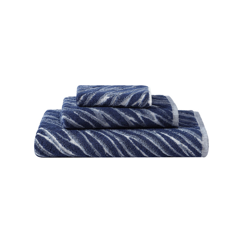 Shibori Towel Indigo, Wash Cloth