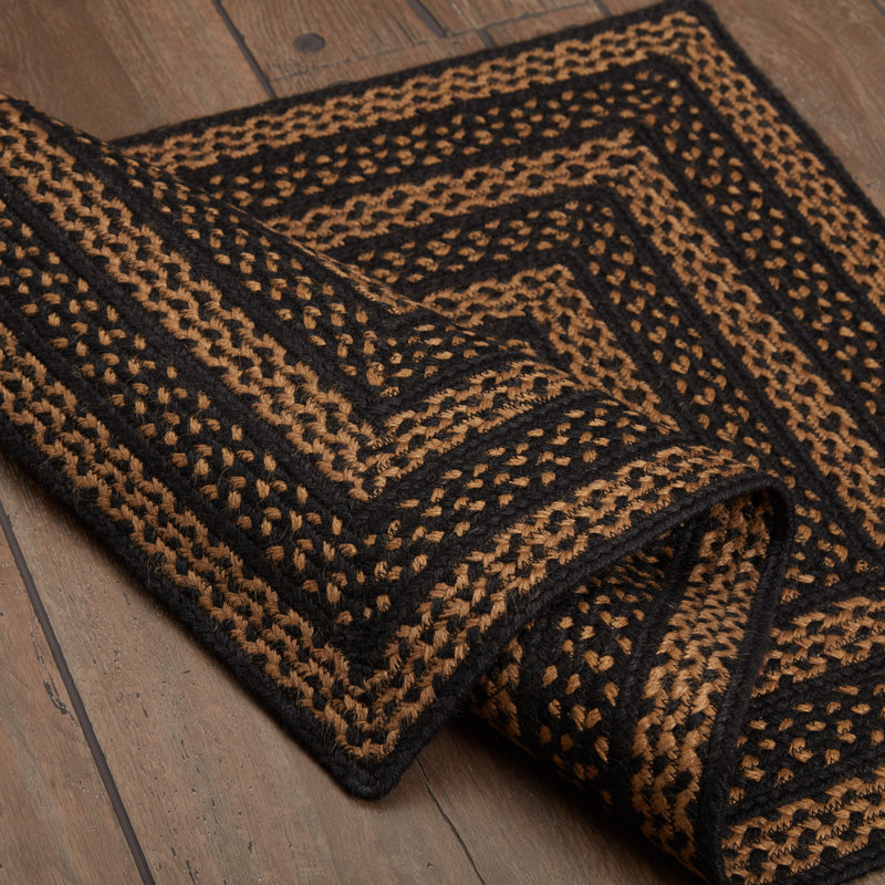 Tapis noir / brun Amadora