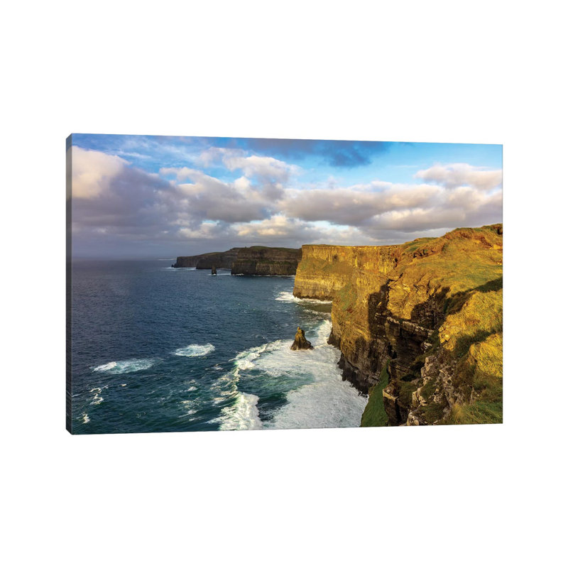 The Cliffs Of Moher In County Clare, Ireland by Chuck Haney - Wrapped Canvas Print, 20.32 cm H x 30.48 cm W