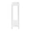 Ensemble de 2 tables de bout étroites avec tablette, blanc | Idée de cadeau-1832572225