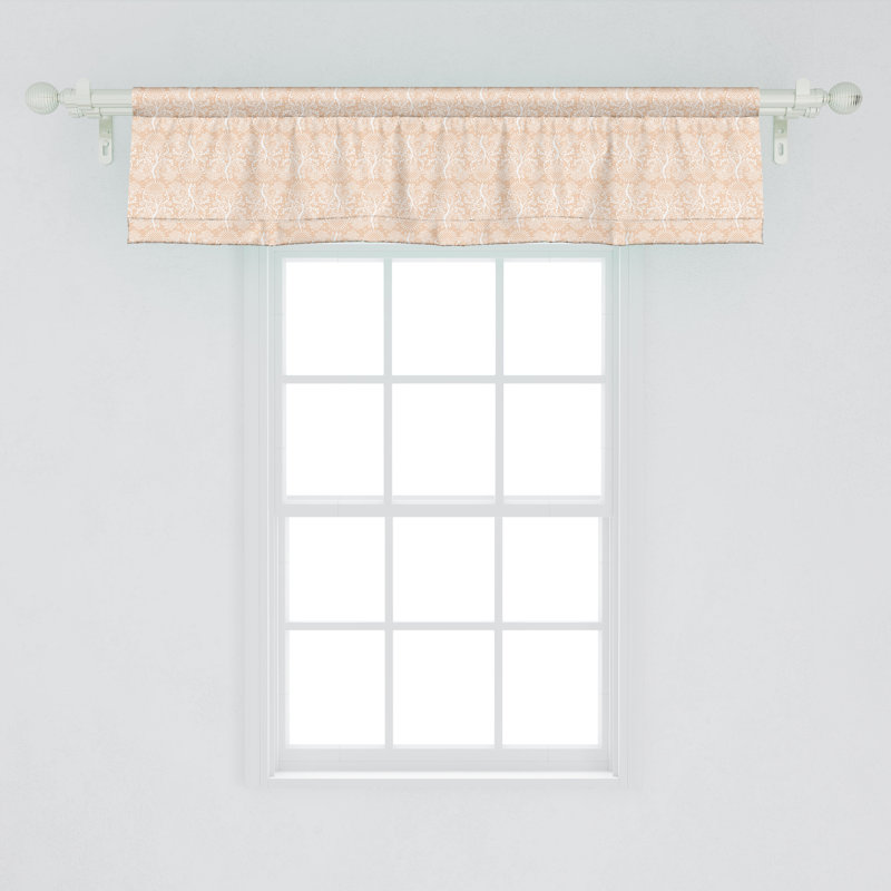 Ensemble de 2 cantonnières Ambesonne Peach Colours, L 42 po x L 18 po