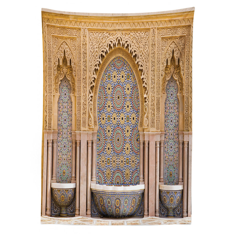 Moroccan Tablecloth, 70" L x 52" W