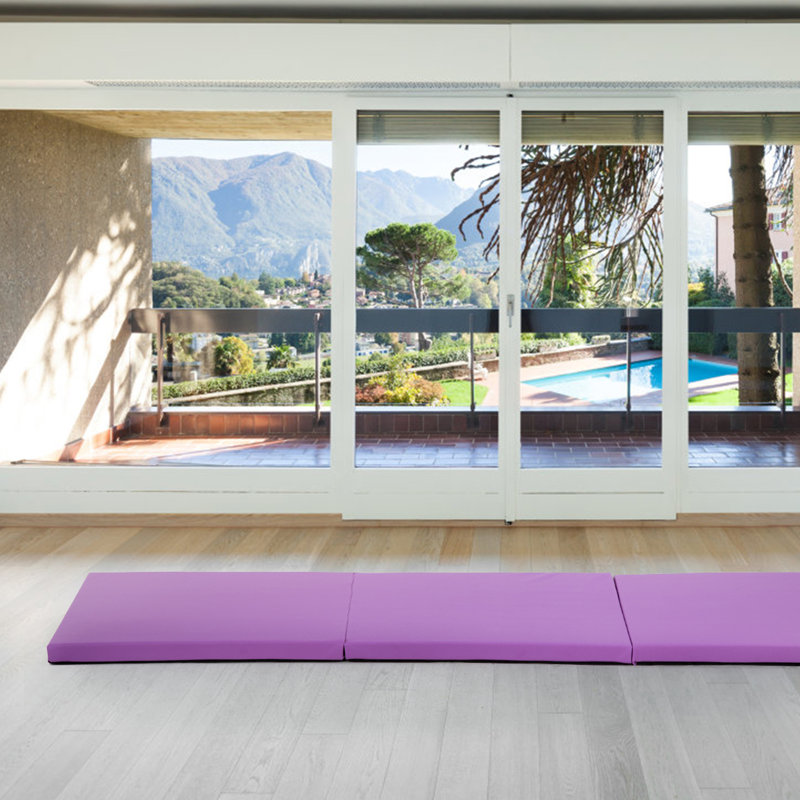 Tapis de gymnastique, Mauve, 10 pi x 4 pi x 2 pi