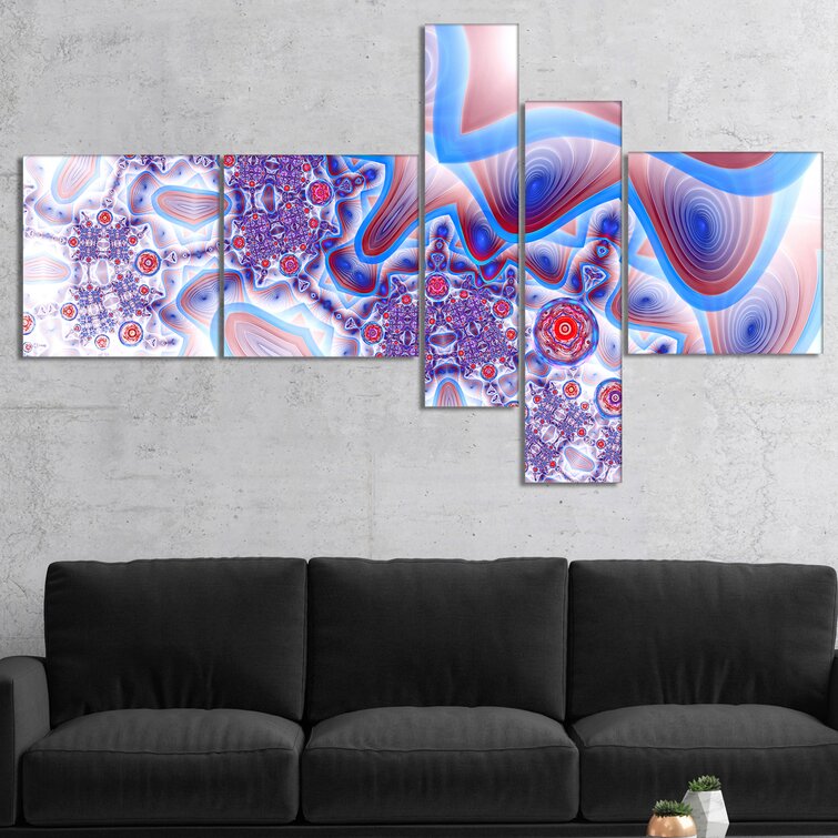 'Beautiful Extraterrestrial Life Cells' Graphic Art Print Multi-Piece Image on Canvas