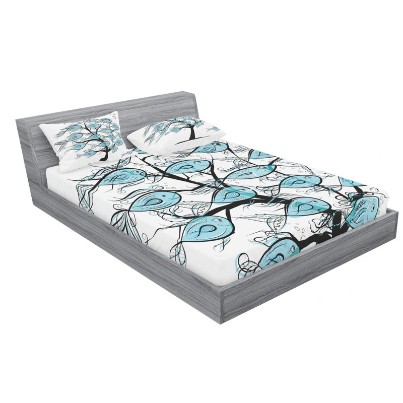 Microfiber Sheet Set, Full Sheet Set with Fitted Sheet