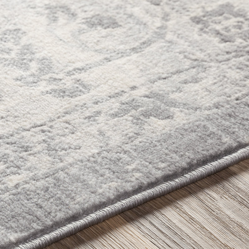 Tapis oriental tissé à la machine, Rond 6 pi 7 po