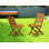 Chaises de patio pliables Dickinson - Bois d'acacia, ensemble de 2, huile naturelle