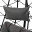 Fauteuil balançoire en osier pour 2 personnes avec support pour patio