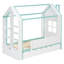 Lit maison avec lit gigogne, tablettes de rangement au pied de lit et éclairage à DEL-355541816-355541819