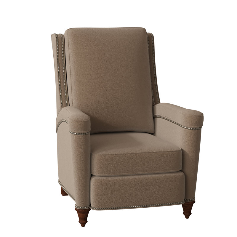 Mayes Recliner, Mahogany, Gunmetal, Anilina Hunter Genuine Leather