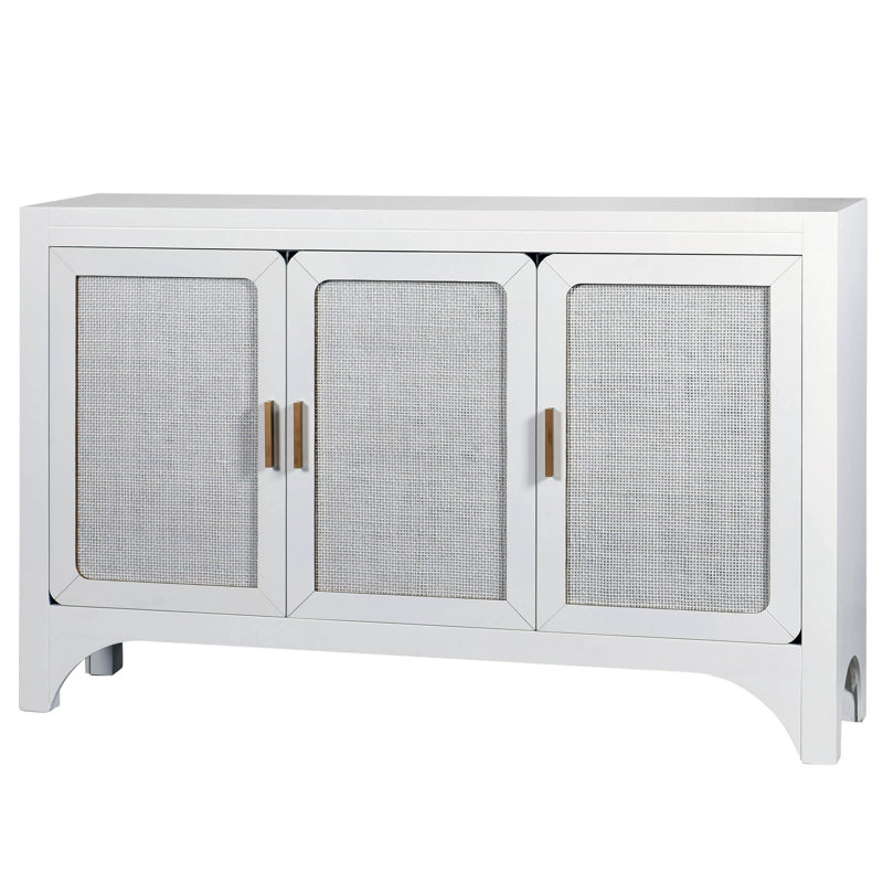Armoire à trois portes Norman Wyatt Home - Hampton - Finition blanche