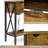 Nobles 21.3'' W Metal Nightstand