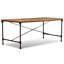 Michael Solid Wood Top Metal Base Dining Table