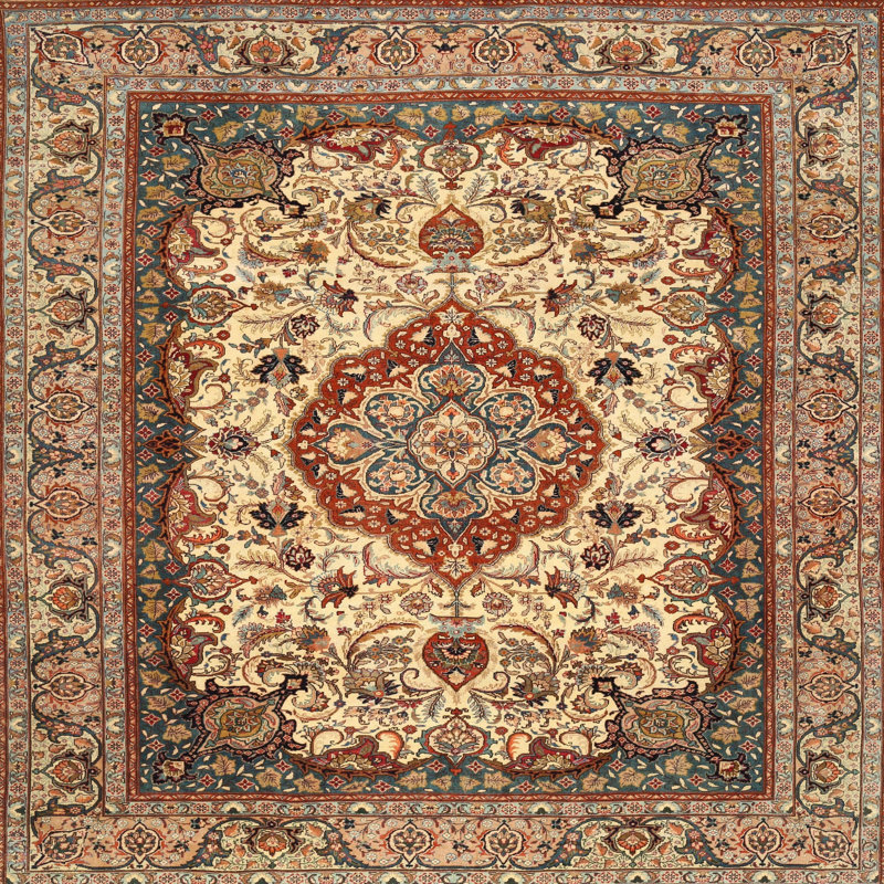 Stockseth Oriental Indoor Rug, Round 5'