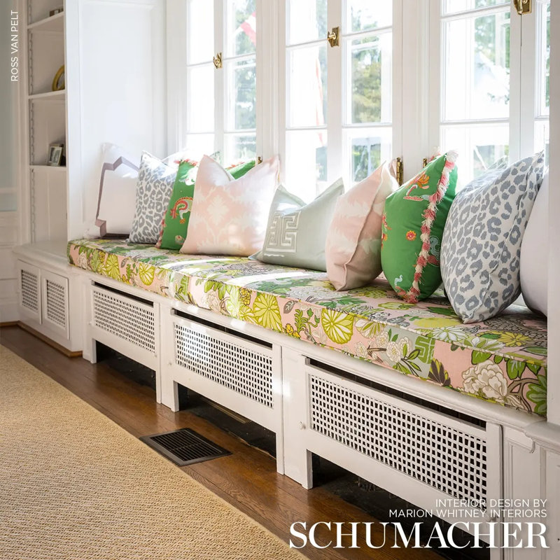 Chiang Mai Dragon Fabric, Blush