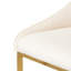 Upholstered Counter Stool with Metal Frame-1447945605